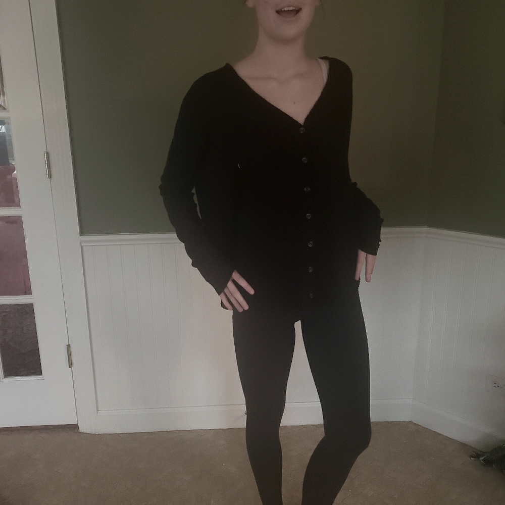 Combination Cardigan and Shirt